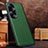 Soft Luxury Leather Snap On Case Cover DL3 for Huawei Honor 90 Pro 5G Green