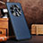 Soft Luxury Leather Snap On Case Cover DL3 for Huawei Honor Magic3 Pro 5G Blue