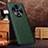 Soft Luxury Leather Snap On Case Cover DL3 for Huawei Honor Magic4 5G Green