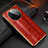 Soft Luxury Leather Snap On Case Cover DL3 for Huawei Mate 50 RS Red