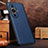 Soft Luxury Leather Snap On Case Cover DL3 for Huawei Nova 11 Blue