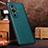 Soft Luxury Leather Snap On Case Cover DL3 for Huawei Nova 11 Cyan