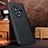 Soft Luxury Leather Snap On Case Cover DL4 for Huawei Honor Magic4 5G Black