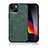 Soft Luxury Leather Snap On Case Cover DY1 for Apple iPhone 15 Plus Green