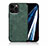 Soft Luxury Leather Snap On Case Cover DY1 for Apple iPhone 16 Pro Max Green