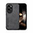 Soft Luxury Leather Snap On Case Cover DY1 for Huawei Honor 100 Pro 5G Black