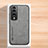 Soft Luxury Leather Snap On Case Cover DY1 for Huawei Honor 70 Pro 5G Gray