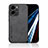 Soft Luxury Leather Snap On Case Cover DY1 for Huawei Honor 80 SE 5G Black