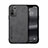 Soft Luxury Leather Snap On Case Cover DY1 for Oppo A94 5G Black