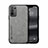 Soft Luxury Leather Snap On Case Cover DY1 for Oppo A94 5G Gray