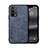 Soft Luxury Leather Snap On Case Cover DY1 for Oppo F19s Blue