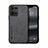 Soft Luxury Leather Snap On Case Cover DY1 for Oppo F21 Pro 4G Black