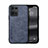 Soft Luxury Leather Snap On Case Cover DY1 for Oppo F21 Pro 4G Blue