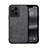 Soft Luxury Leather Snap On Case Cover DY1 for Oppo Find X3 Pro 5G Black