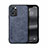 Soft Luxury Leather Snap On Case Cover DY1 for Oppo Find X5 Lite 5G Blue