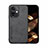 Soft Luxury Leather Snap On Case Cover DY1 for Oppo K11 5G Black