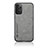 Soft Luxury Leather Snap On Case Cover DY1 for Samsung Galaxy A13 4G Gray