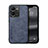 Soft Luxury Leather Snap On Case Cover DY1 for Vivo V25 5G Blue