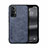 Soft Luxury Leather Snap On Case Cover DY1 for Vivo X70 5G Blue