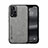 Soft Luxury Leather Snap On Case Cover DY1 for Xiaomi Mi 11i 5G (2022) Gray