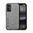 Soft Luxury Leather Snap On Case Cover DY1 for Xiaomi Mi 12T Pro 5G Gray
