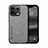 Soft Luxury Leather Snap On Case Cover DY1 for Xiaomi Mi 13 Pro 5G Gray