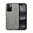 Soft Luxury Leather Snap On Case Cover DY1 for Xiaomi Redmi 10 4G Gray