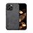 Soft Luxury Leather Snap On Case Cover DY1 for Xiaomi Redmi 12 4G Black