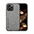 Soft Luxury Leather Snap On Case Cover DY1 for Xiaomi Redmi 12 4G Gray