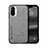 Soft Luxury Leather Snap On Case Cover DY1 for Xiaomi Redmi K40 5G Gray