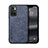 Soft Luxury Leather Snap On Case Cover DY1 for Xiaomi Redmi Note 11 4G (2022) Blue