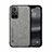 Soft Luxury Leather Snap On Case Cover DY1 for Xiaomi Redmi Note 11 5G Gray