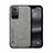 Soft Luxury Leather Snap On Case Cover DY1 for Xiaomi Redmi Note 11T 5G Gray