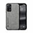 Soft Luxury Leather Snap On Case Cover DY1 for Xiaomi Redmi Note 12 Pro 4G Gray