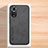 Soft Luxury Leather Snap On Case Cover DY2 for Huawei Honor 50 Pro 5G Black