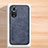 Soft Luxury Leather Snap On Case Cover DY2 for Huawei Honor 50 Pro 5G Blue