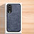 Soft Luxury Leather Snap On Case Cover DY2 for Huawei Honor 80 Pro 5G Blue