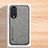 Soft Luxury Leather Snap On Case Cover DY2 for Huawei Honor 80 Pro 5G Gray