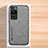 Soft Luxury Leather Snap On Case Cover DY2 for Huawei P60 Pro Gray