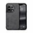 Soft Luxury Leather Snap On Case Cover DY2 for OnePlus Ace 2 5G Black