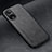 Soft Luxury Leather Snap On Case Cover DY2 for Oppo A18 Black
