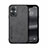 Soft Luxury Leather Snap On Case Cover DY2 for Oppo Reno7 Lite 5G Black