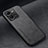Soft Luxury Leather Snap On Case Cover DY2 for Vivo X80 Lite 5G Black