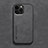 Soft Luxury Leather Snap On Case Cover DY3 for Apple iPhone 15 Pro Max Black