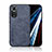 Soft Luxury Leather Snap On Case Cover DY3 for Huawei Honor 50 5G Blue