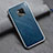 Soft Luxury Leather Snap On Case Cover for Huawei Mate 20 Pro Blue