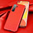 Soft Luxury Leather Snap On Case Cover for Huawei P40 Lite 5G Red