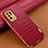 Soft Luxury Leather Snap On Case Cover for Oppo A95 5G Red