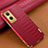 Soft Luxury Leather Snap On Case Cover for Oppo A96 5G Red