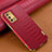 Soft Luxury Leather Snap On Case Cover for Oppo F19 Red